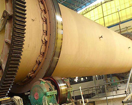 Gas fuel rotary kiln